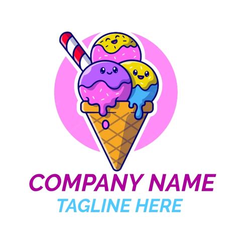 ice cream logo Template | PosterMyWall