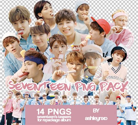 Seventeen kpop PNG pack by ashleynxo on DeviantArt