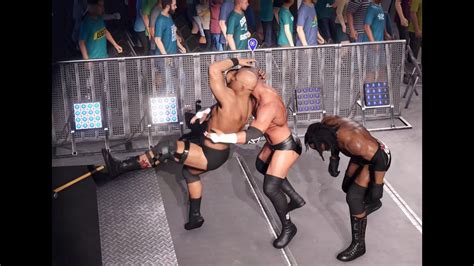 Falls Count Anywhere Stone Cold Vs Triple H Vs Booker T WWE 2K22