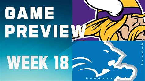 Minnesota Vikings Vs Detroit Lions Week Game Preview Youtube