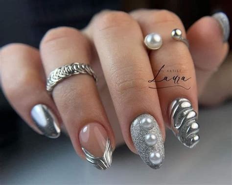 Pin By Rain Cloud On Nails In 2024 Nail Designs Nail Art Silver Nails