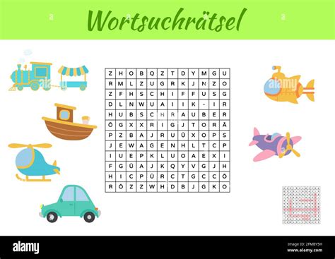 Wortsuchr Tsel Wortsuche Puzzle Kinder Aktivit T Arbeitsblatt Bunt