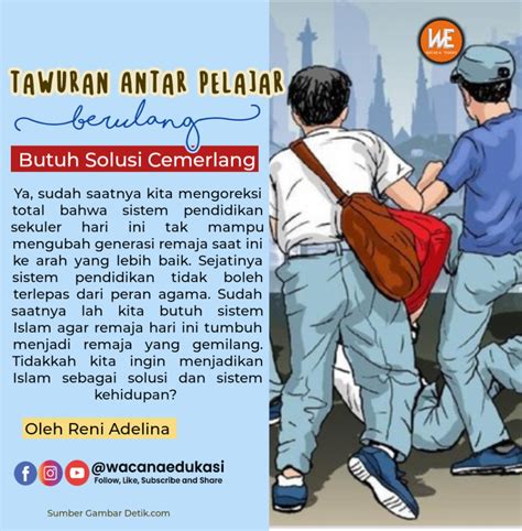 Tawuran Pelajar Krisis Moral Generasi Milenial Lensa Medianews