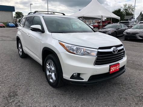 Used 2015 Toyota Highlander LIMITED WITH PEARL WHITE AND TAN INTERIOR ...