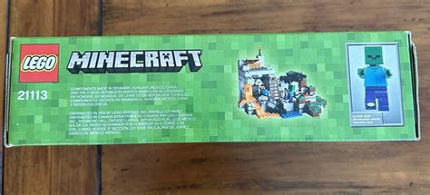 Lego Minecraft The Cave Steve Zombie Spider New And Sealed