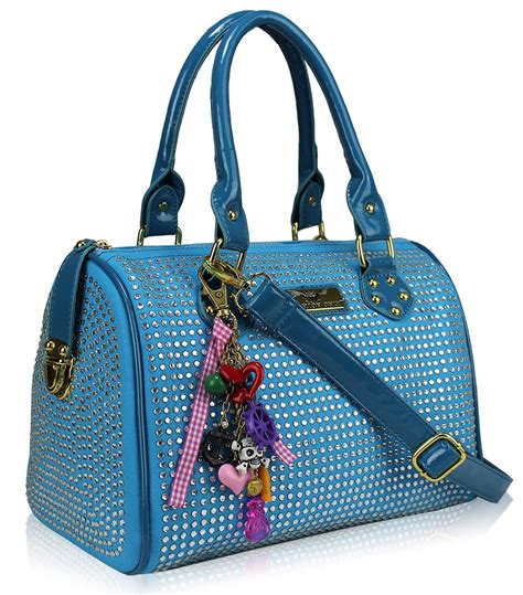 Wholesale Teal Diamante Fashion Handbag