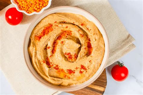 Recette végétarienne Houmous de lentilles corail