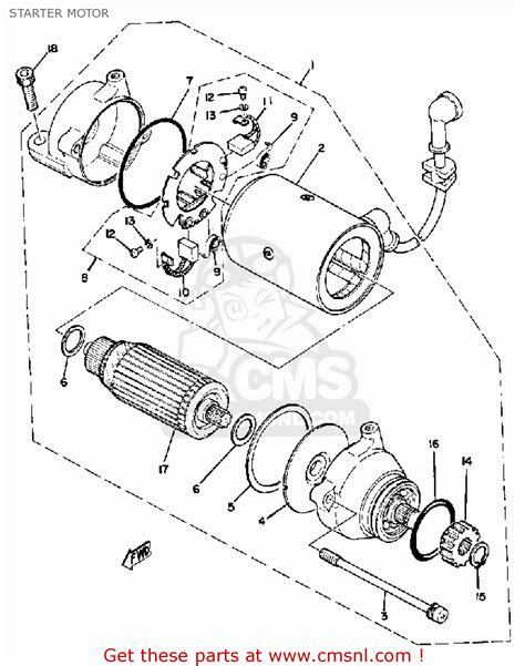 Yamaha Xs850 1980 A Usa Starter Motor Buy Original Starter Motor