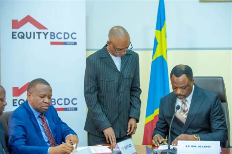 RDC le Ministère de l Epst et Equity BCDC signent un protocole d