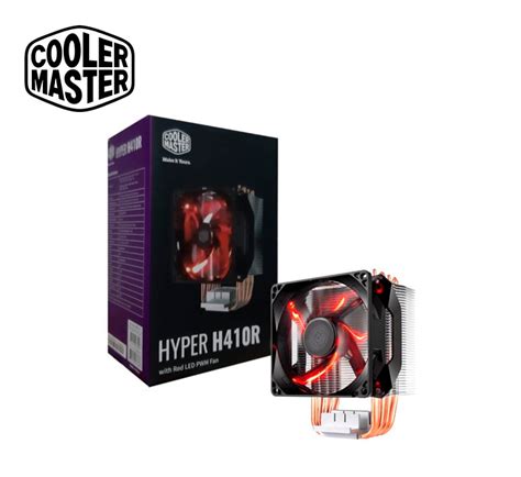 COOLER PROCESADOR COOLER MASTER HYPER H410R RED LED PC System Store