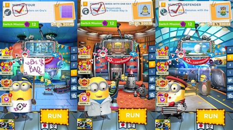 Minion Rush Striker And Lab Coat And Mime Minions Run At Rooms