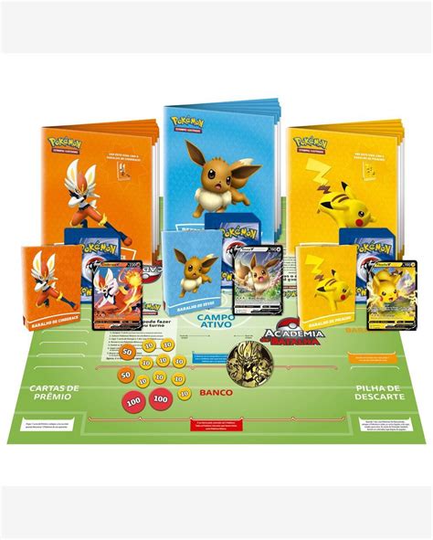 Riachuelo Box Pokémon Academia de Batalha 180 Cartas Copag