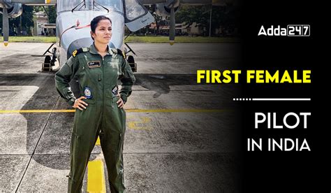 First Female Pilot In India Know Her Name