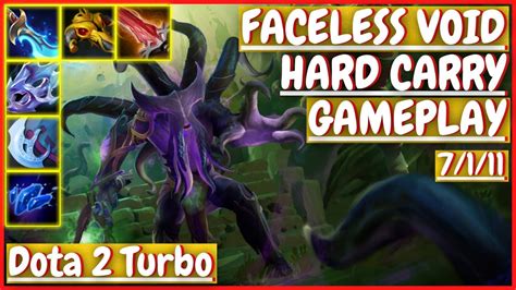 Faceless Void 7 1 11 HARD CARRY Gameplay DOTA 2 Turbo 7 32 YouTube