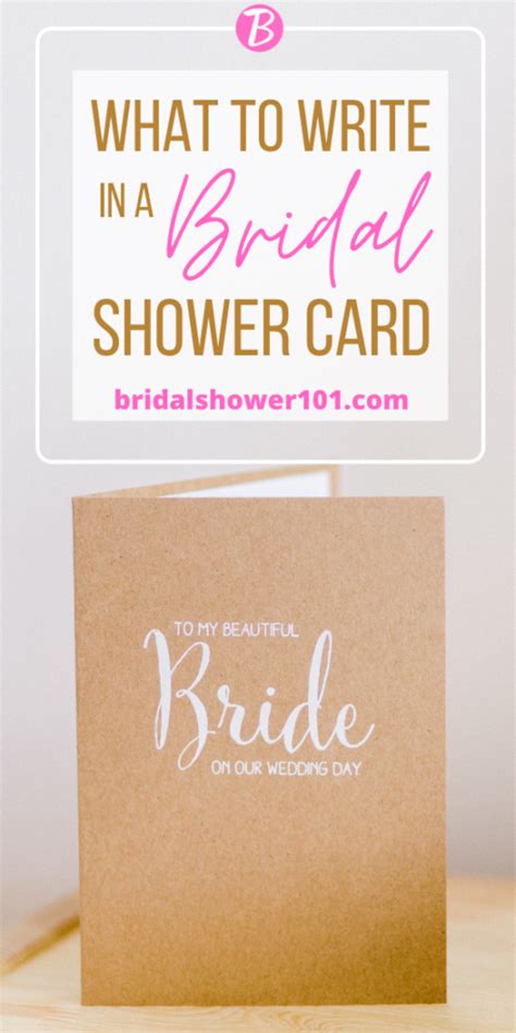 What to Write in a Bridal Shower Card? | Bridal Shower 101