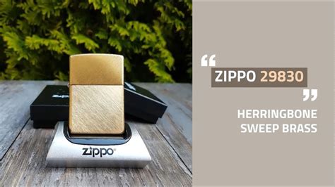 ZAPALNICZKA ZIPPO 29830 HERRINGBONE SWEEP BRASS YouTube