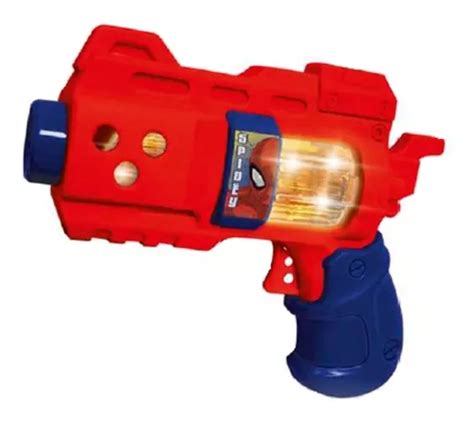 Pistola Spiderman Lighting Gun Con Luz Y Sonido Orig Ditoys