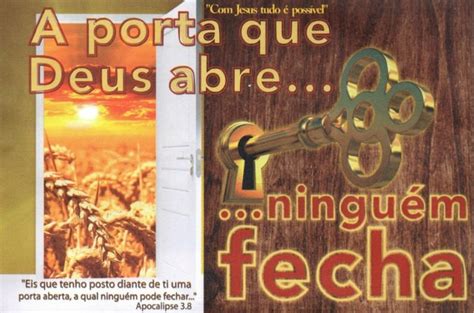 Envelope De Campanha A Porta Que Deus Abre Ningu M Fecha Pacote C