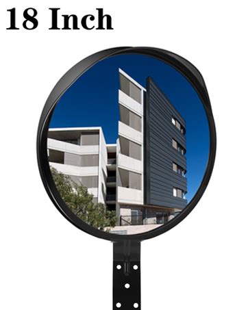 12" Convex Security Mirror, Adjustable Angle and Wide View for Garage ...