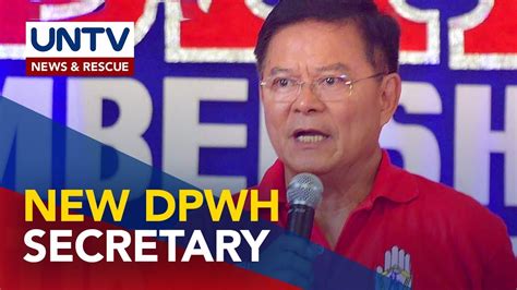 Southern Leyte Rep Roger Mercado Is The New Dpwh Secretary Youtube