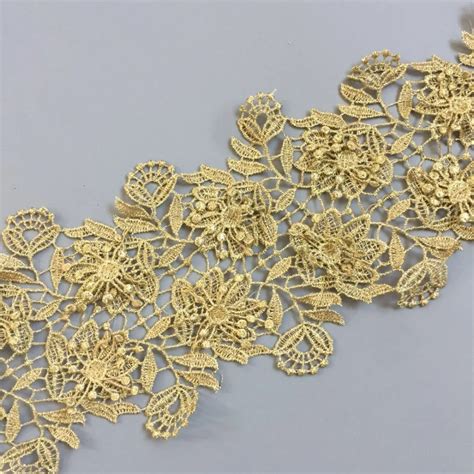 Gold Lace Trim By The Yard Cheaper Than Retail Price Buy Clothing