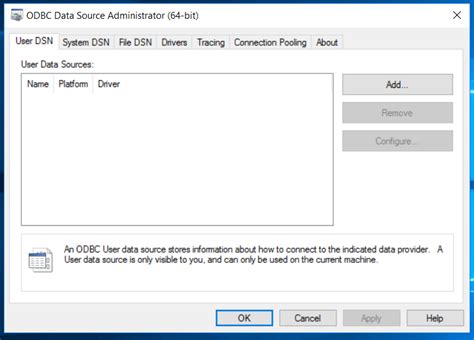 Setting Up An Odbc Connection With Ms Sql Server On Windows