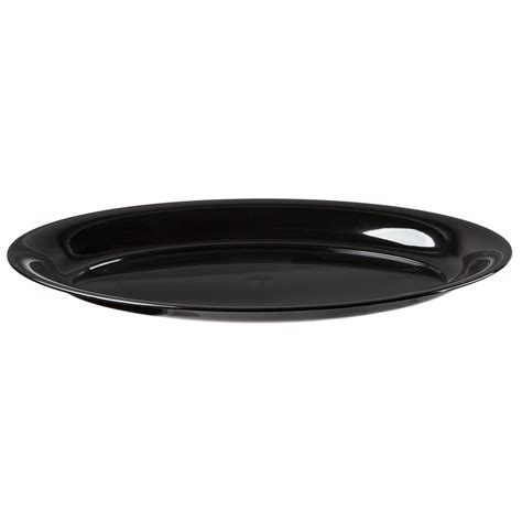 Fineline Bk Innovative Caterware X Black Plastic Oval Cater