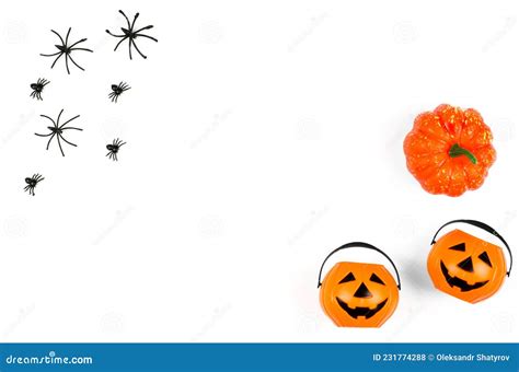 Halloween Party Decorations For Halloween On A White Background Copy