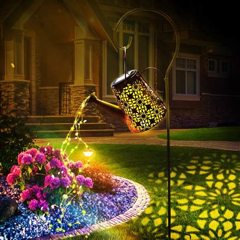 Amazon Aierden Solar Watering Can Lights Outdoor Garden Decor Lamp