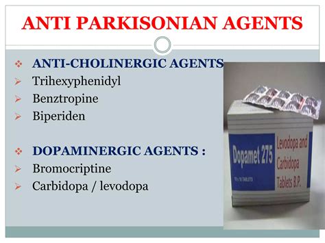 Anti Parkinson Ppt