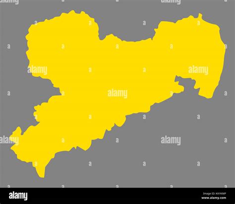 Map of Saxony Stock Photo - Alamy