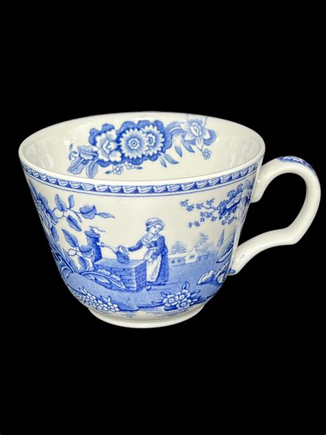 The Spode Blue Room Collection Teacups Georgian Series Rome Etsy