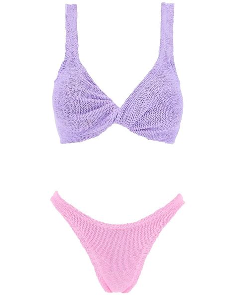 Hunza G Duo Juno Bikini In Purple Lyst