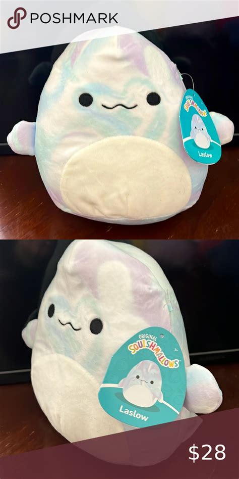 Squishmallows New 8 Laslow The Beluga Beluga Collectable Plush