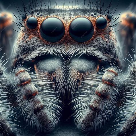 Premium Photo Spider Macro Photography