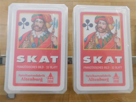 Skat Spiele Blatt Franz Bild Spielkartenfabrik Altenburg