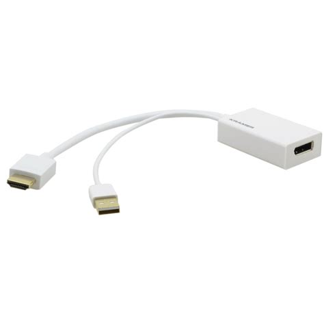 Câble Adaptateur HDMI M vers DisplayPort F 4K 2 0 Alimentation USB