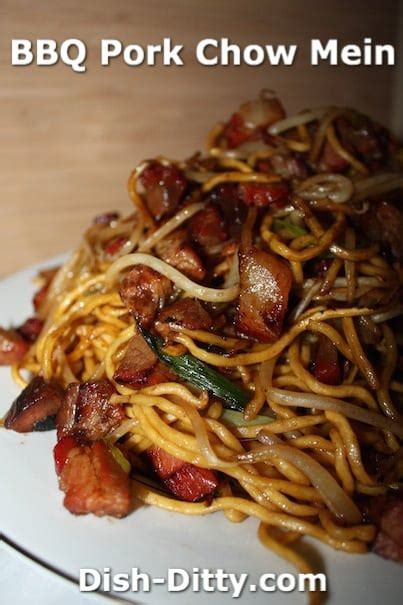 Bbq Pork Chow Mein Recipe Dish Ditty