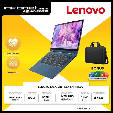 Jual Lenovo Ideapad Flex 5 14itl05 I3 1115g4 8gb 512gb Ssd Integrated