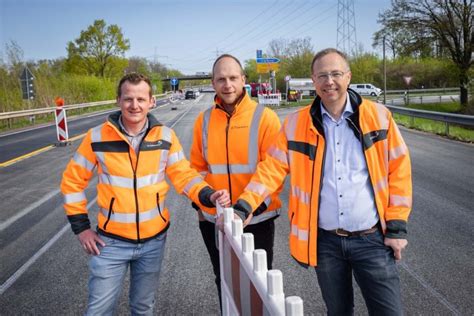 B Erneuerung Der Fahrbahn Abgeschlossen Freigabe Am Samstag