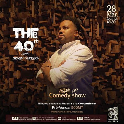 Humorista Rico Biosse Celebra 40 Anos Com Um Show De Stand Up Comedy