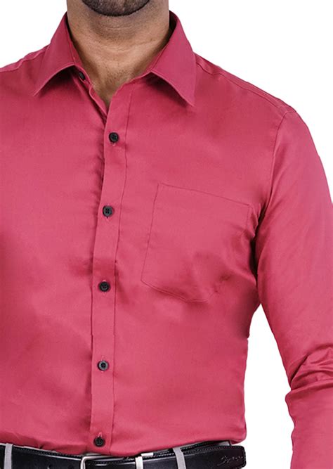 Signature Italiano Solid Pink Long Sleeve Shirt Signature