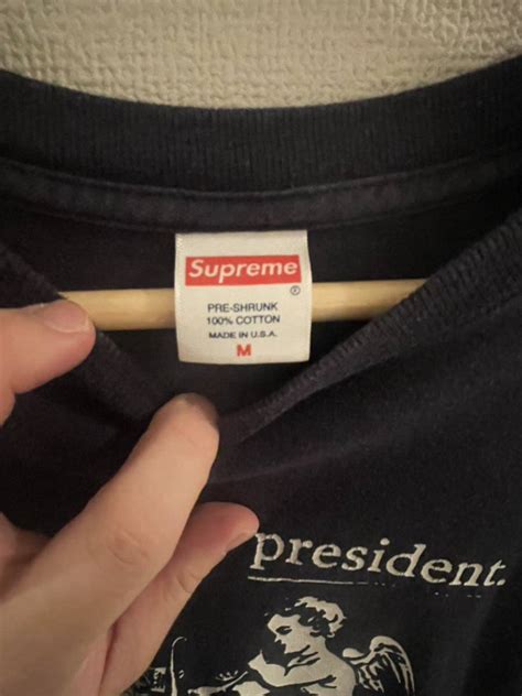 Supreme Fuck The President M Size Black Tee T M Yahoo