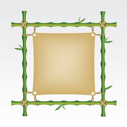 Bamboo Frame Stock Illustration - Download Image Now - Abstract, Art ...