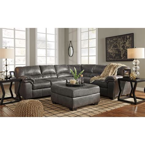 Signature Design By Ashley Bladen 3 Piece Faux Leather Sectional