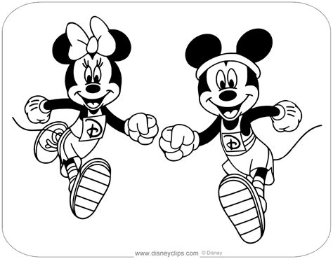 Mickey & Minnie Mouse Coloring Pages (Printable PDF) | Disneyclips.com