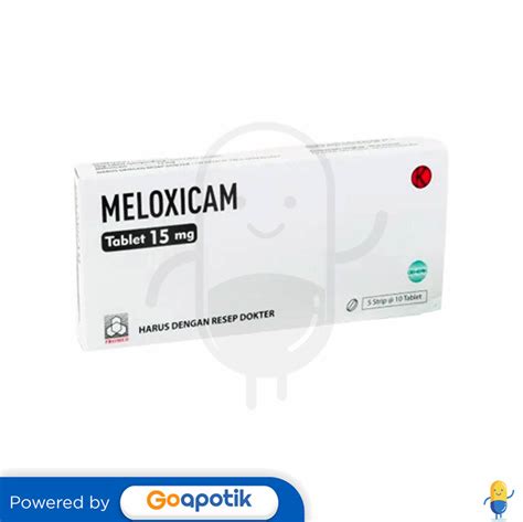 MELOXICAM PROMED 15 MG BOX 50 TABLET Kegunaan Efek Samping Dosis