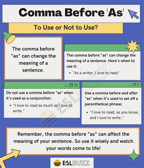 Comma Before As The Punctuation Rule You Never Knew You Needed ESLBUZZ