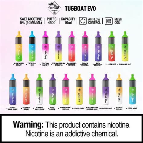 Experience Tugboat Evo Disposable Vape 4500 Puffs Smokefrees Top Pick