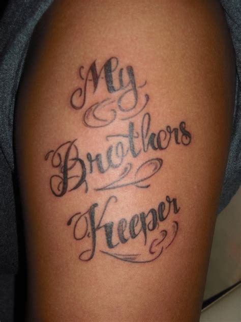 50 Best My Brothers Keeper Tattoos Ideas And Meanings Tattoo Me Now